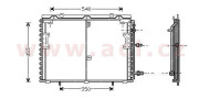 30005221 chladič klimatizace bez sušiče [600*460*25] 30005221 VAN WEZEL