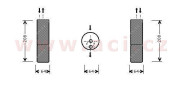 3000D053 VAN WEZEL sušič klimatizace 3.2i 18V (+AUT), 4.3i 24V (+AUT), 5.0i 24V (+AUT), 5.8i 36V (+AUT) 3000D053 VAN WEZEL