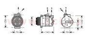 3000K351 kompresor klimatizace E240, E320, E500 3000K351 VAN WEZEL