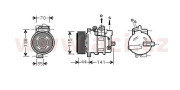 3000K401 kompresor klimatizace 3.5i 24V (±AUT) 3000K401 VAN WEZEL