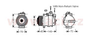 3000K568 kompresor klimatizace 1.8i 16V 3000K568 VAN WEZEL