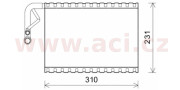 3000V544 výparník klimatizace pro všechny pohoné jednotky [305*200*40] VAN WEZEL