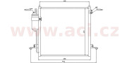 32005218 chladič klimatizace se sušičem 2.5DID [468*425*16] 32005218 VAN WEZEL