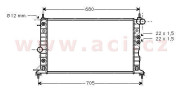 37002220 chladič 1.6, 1.8, 2.0 AUT AC 60737424 VAN WEZEL