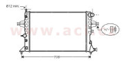 37002254 chladič 1.4, 1.6, 1.8 AUTAC 60037526 VAN WEZEL