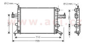 37002303 chladič 1.0i 16V (±AC), 1.2i 16V (±AUT) [540*375*26] 37002303 VAN WEZEL