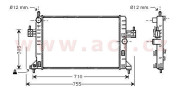 37002305 chladič 1.7Di 8V AC, 1.7DTi 8V AC 60036832 VAN WEZEL