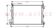 37002338 chladič 1.6i 16V AC, 1.8i 16V, 2.2i AC 65040518 VAN WEZEL