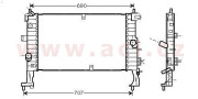 37002346 chladič 1.7CDTi (±AC) [600*370*28] 37002346 VAN WEZEL