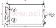 37002546 chladič 1.6i 16V Turbo AAC 68039528 VAN WEZEL