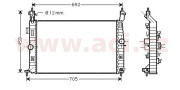 37002583 chladič 1.4i AC, 1.8i AC VAN WEZEL