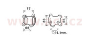 37003581 chladič oleje 1.7Di/Dti 37003581 VAN WEZEL
