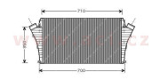 37004360 intercooler 2.0DTi AC, 2.2DTi 16V AC 64741534 VAN WEZEL