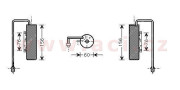 3700D336 sušič klimatizace pro dieselové motory VAN WEZEL