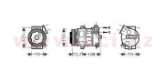 3700K419 kompresor klimatizace 1.3CDTi (55 kW,66 kW), 1.7CDTi 3700K419 VAN WEZEL