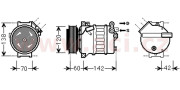 3700K543 kompresor klimatizace 2.8i 24V i Turbo 3700K543 VAN WEZEL