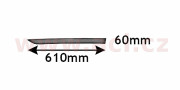 3750406 VAN WEZEL boční lišta zadních dveří pro lak (5dv.) P 3750406 VAN WEZEL