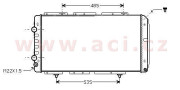 40002150 chladič 2.0, 1.9D (-5/98), 2.2HDi (+AC), 2.5D (-10/95), 2.5TD/HDi, 2.8D/TD/HDi [790*414*24] 40002150 VAN WEZEL