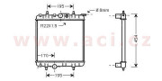 40002188 -4/02 chladič 1.1, 1.4, 1.6 [380*415*18] 40002188 VAN WEZEL
