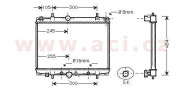 40002201 chladič 2.2i 16V (+AUT±AC) [380*558*32] 40002201 VAN WEZEL