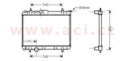 40002210 chladič 2.0i 16V (±AC) [380*562*27] VAN WEZEL