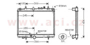 40002235 chladič 1.8i 16V (±AUT+AC), 2.0i 16V (+AUT+AC),  2.0HDi (+AUT+AC) [580*542*32] 40002235 VAN WEZEL