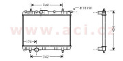 40002247 4/02- chladič 2.0i 16V AC 38056227 VAN WEZEL