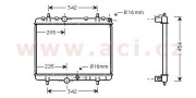 40002249 4/02- chladič 2.0i 16V (±AC), 2.0HDi (±AUT±AC) [380*562*27] 40002249 VAN WEZEL