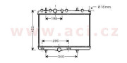 40002255 chladič 1.8i 16V (±AC), 2.0i 16V (±AC), 1.6HDi (±AC), 2.0HDiF (±AC) [380*545*18] 40002255 VAN WEZEL