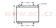 40002259 chladič 1.8i 16V (±AC), 2.0i 16V (±AUT±AC), 1.6HDi (±AC), 2.0HDi (+AUT±AC) [567*380*32] 40002259 VAN WEZEL