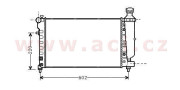 40002262 chladič 1.1i [530*322*24] 40002262 VAN WEZEL