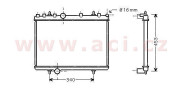 40002265 chladič 2.2i 16V (±AC), 1.6HDiF (±AC) [380*558*27] 40002265 VAN WEZEL