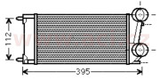 40004343 intercooler 1.6 HDi FAP 66kW a 82 kW VAN WEZEL