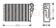 40006292 radiátor topení pro všechny pohoné jednotky AUTAC 23415842 VAN WEZEL