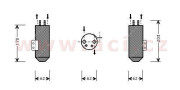 4000D020 sušič klimatizace VAN WEZEL