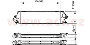 43004456 intercooler 2.0CDTi, 2.5CDTi [540*75*40] 43004456 VAN WEZEL