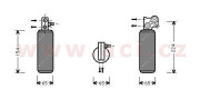 4300D254 sušič klimatizace 2.0i 16V AUT, 2.0i 8V AUT, 3.0i 12V AUT, 3.0i 24V AUT, 2.2D AUT VAN WEZEL