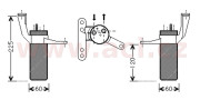 4300D442 sušič klimatizace 1.5DCi VAN WEZEL