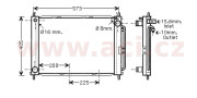 4300M499 modul chladiče motoru a klimatizace 1.2i, 1.6i, 1.5DCi 4300M499 VAN WEZEL