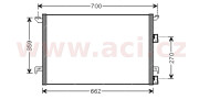 47005060 8/04- chladič klimatizace bez sušiče 1.9 CDTi 62541516 VAN WEZEL