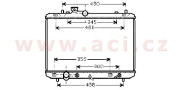 52002098 chladič 1.3i 16V (+AUT±AC), 1.5i 16V VVTi (+AUT±AC) [375*555*16] VAN WEZEL