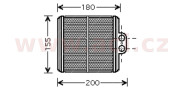 52006093 radiátor topení všechny pohonné jednotky AUTAC 14014040 VAN WEZEL