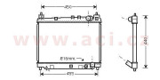 53002258 chladič 1.3i 16V, 1.5i 16V 35048816 VAN WEZEL