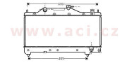 53002283 chladič 1.6i 16V (±AC), 1.8i 16V (±AC), 2.0i 16V (±AC) [325*660*16] VAN WEZEL