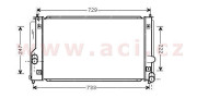 53002295 chladič 1.8i 16V VVTi (±AC) [651*318*16] VAN WEZEL