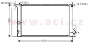 53002397 chladič 1.4i 16V VVTi AC, 1.6i 16V VVTi AC 60037016 VAN WEZEL