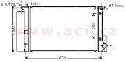 53002474 chladič 1.4i 16V VVTi AUTAC, 1.6i 16V VVTi AUTAC 60037016 VAN WEZEL