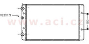 58002027 chladič 1.0 (+AC), 1.4 (±A ±AC), 2.8i GTi/VR6, 2.9i VR6, 1.4TDi (+AC; +A ±AC), 1.7SDi (+AC) [627*377*34] 58002027 VAN WEZEL