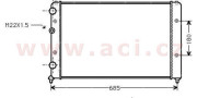 58002115 chladič 1.4i (±AC), 1.6i (±AC), 2.0 (+AC), 2.8i, 1.6SD, 1.9TDi/SDi (+AC) [627*377*32] 58002115 VAN WEZEL