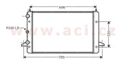 58002135 Chladič, chlazení motoru VAN WEZEL